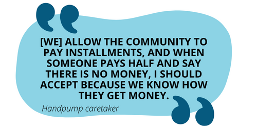 Quote handpump caretaker